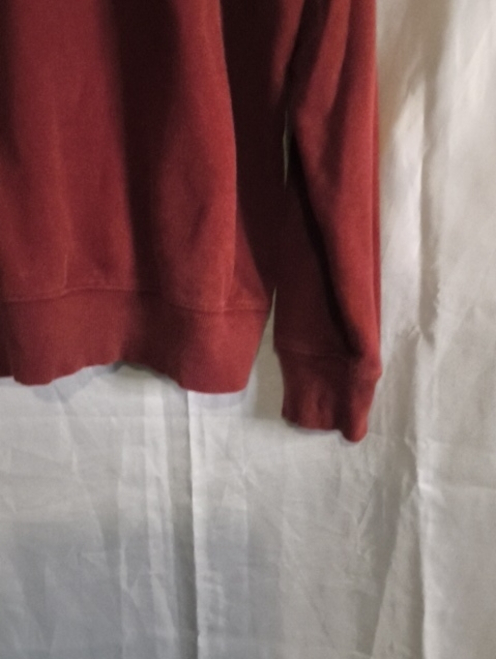 The North Face Mens Medium Hoodie Deep Red Orange Logo - Picture 7 of 8